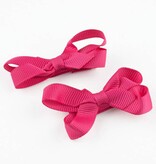 Baby haarspeldjes mini strikje (fuchsia)