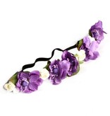 Baby haarbandje guirlande (lila)