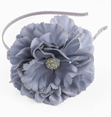 Diadeem pioenrood (grijs)