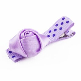 Haarspeldje met mini roosje (lila)