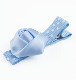 Baby haarspeldje met mini roosje (lichtblauw)