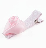 Baby haarspeldje met mini roosje (lichtroze)