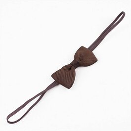 Haarbandje met mini strikje (bruin)