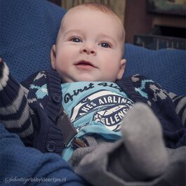 DIRKJE BABYKLEDING Vest First Flight (lichtblauw)