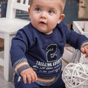 DIRKJE BABYKLEDING Jogging trui Navigation (oranje) | Dirkje babykleding