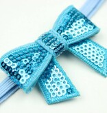 Baby haarbandje kleine strik blauw