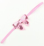 Baby haarbandje kleine strik (lichtroze)