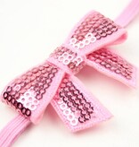 Baby haarbandje kleine strik (lichtroze)