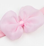 Baby haarbandje met chiffon strik (lichtroze)