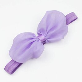 Haarbandje met chiffon strik (lila)