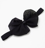 Baby haarbandje met chiffon strik (zwart)
