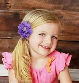 Haarspeldje lotus bloem met strass (lila)