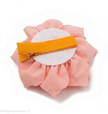 Haarspeldje lotus bloem met strass (oranje)