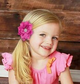 Haarspeldje lotus bloem met strass (roze)