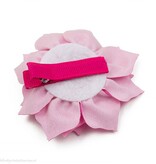 Haarspeldje lotus bloem met strass (roze)