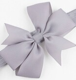 Baby haarbandje strik (grijs)