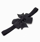 Baby haarbandje strik (zwart)