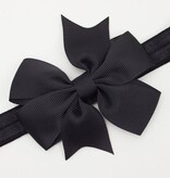 Baby haarbandje strik (zwart)