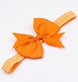 Baby haarbandje strik (oranje)