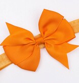 Baby haarbandje strik (oranje)