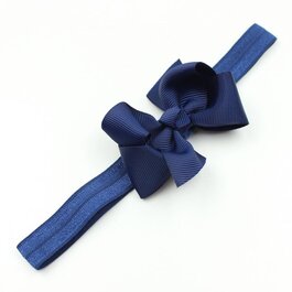 Haarbandje strik (donkerblauw)