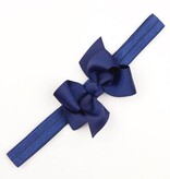 Baby haarbandje strik (donkerblauw)