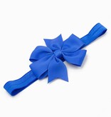 Baby haarbandje strik (kobalt)