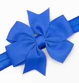 Baby haarbandje strik (kobalt)