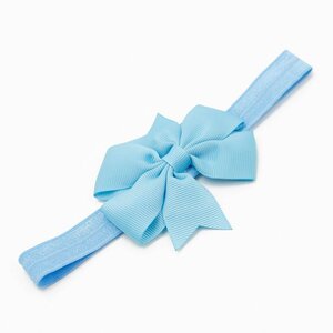 Baby haarbandje strik (lichtblauw)
