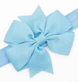 Baby haarbandje strik (lichtblauw)