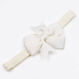 Haarbandje strik (ivoor)