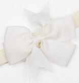 Baby haarbandje strik (ivoor)
