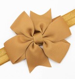 Baby haarbandje strik (zand)