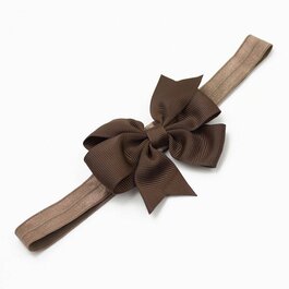 Haarbandje strik (bruin)