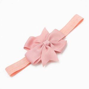 Baby haarbandje strik (zalm)