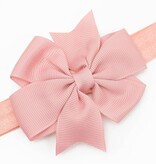 Baby haarbandje strik (zalm)