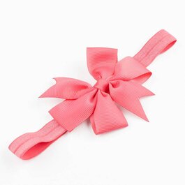 Haarbandje strik (koraal)