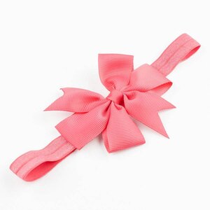 Baby haarbandje strik (koraal)