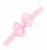 Baby haarbandje strik (lichtroze)