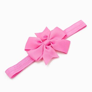 Baby haarbandje strik (roze)