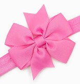 Baby haarbandje strik (roze)