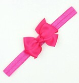 Baby haarbandje strik (fuchsia)
