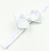 Baby haarbandje strik (wit)