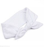 Baby haarband knoop (wit)