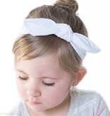 Baby haarband knoop (wit)