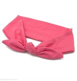 Baby haarband knoop (roze)