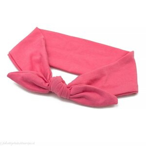 Baby haarband knoop (roze)