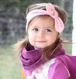 Baby haarband knoop (roze)