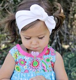 Baby haarband knoop (roze)