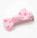Haarspeld strikje met hartjes